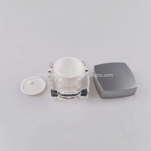 Square Cosmetic Clear Jar 10g Eye Cream Jar